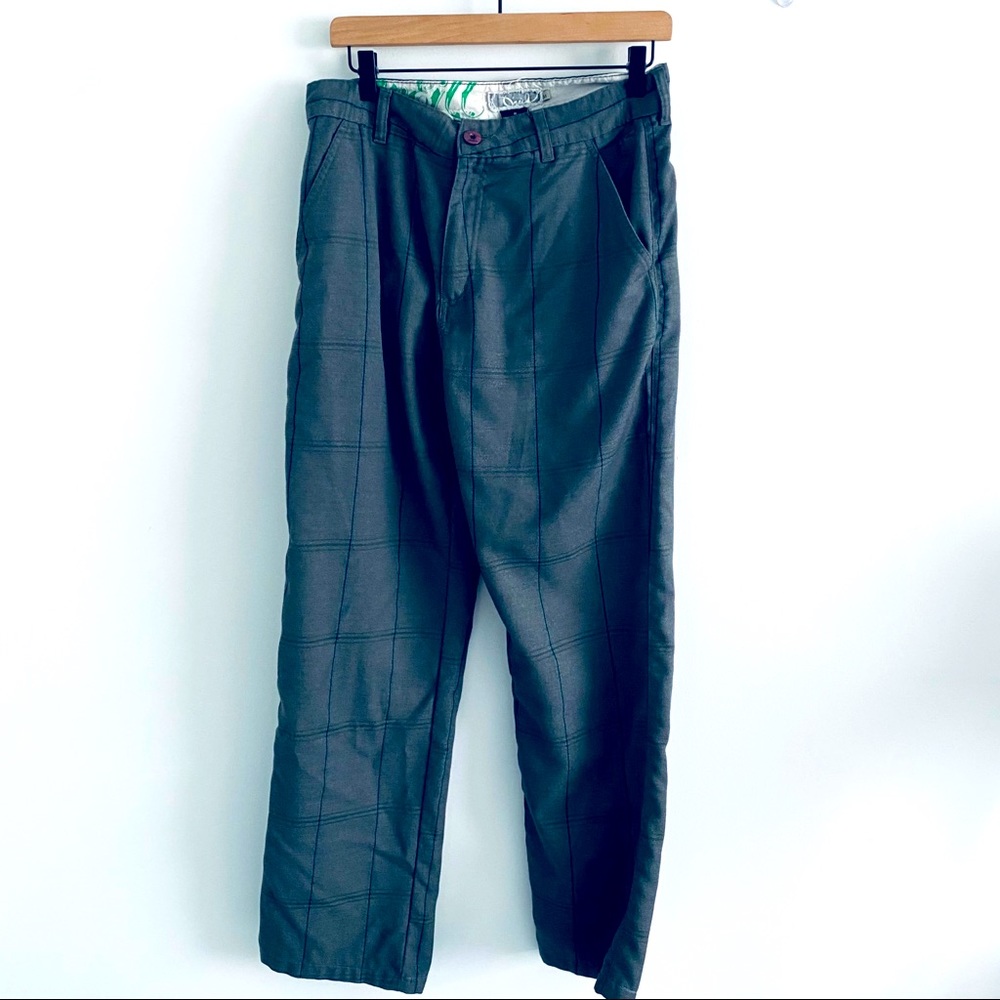 O’Neill Grey Plaid Trousers
